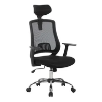 Silla de escritorio ejecutiva Larisa regulable negro