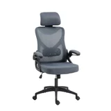 Silla de escritorio gerencial Dennis regulable gris