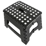 Banquito plegable negro y blanco
