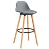 Banqueta con respaldo Frank gris