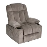 Sillón individual Berger café reclinable