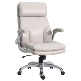 Silla de escritorio ejecutiva Carter regulable marfil