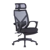Silla de escritorio Milano ergonomica regulable negro