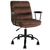 Silla de escritorio ejecutiva Bronx regulable café