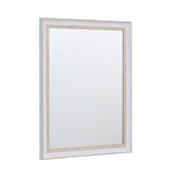 Espejo rectangular Vintage 41.6 x 51.8 cm blanco