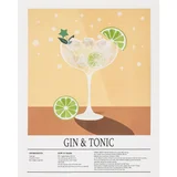 Cuadro Cocktail Gintonic 50 x 40 cm