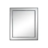Espejo rectangular 62 x 72 cm negro