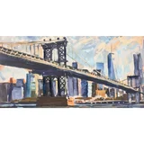 Canva Ciudad Puente 60 x 120 cm