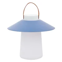 Lámpara de mesa exterior de mesa LED USB IP44 Camp azul