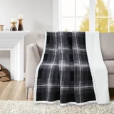Manta Sherpa 125 x 150 cm negro