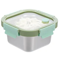 Contenedor acero inoxidable 600 ml verde