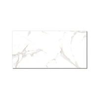 Porcelanato símil mármol Domo Bianco brillante 60 x 120 cm