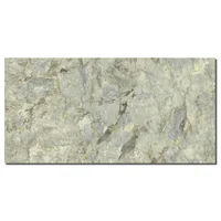Porcelanato símil mármol Magma Green brillante 60 x 120 cm