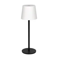 Lámpara de mesa Tina negra recargable
