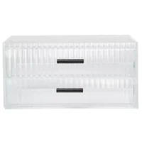 Cajón plástico apilable transparente