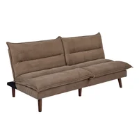 Futón Cluny 3 cuerpos 2 plazas café