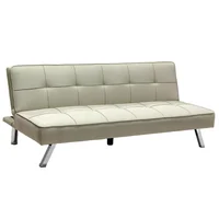 Futón Osse 2 cuerpos 1 plaza beige