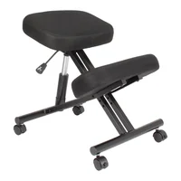 Silla de escritorio regulable negra