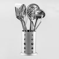 Set de 8 utensilios de acero inoxidable