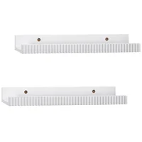Pack de 2 repisas flotantes 40 x 10 cm blanco
