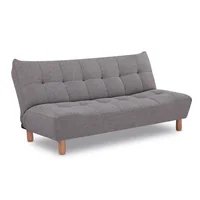 Futón Bento 3 cuerpos 1 plaza y media gris