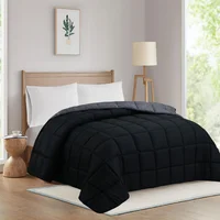 Acolchado Unicolor 1 plaza y media gris