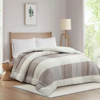 Acolchado Cuadrille 1 plaza y media beige