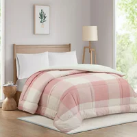 Acolchado Cuadrille 2 plazas rosa