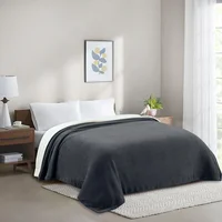 Manta Coral 2 plazas grafito