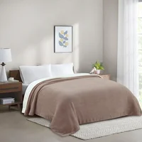 Manta Coral 2 plazas taupe