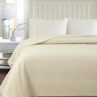 Manta Polar 1 plaza y media beige