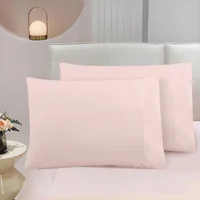 Pack de 2 fundas de almohadas 50 x 70 cm rosa