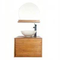 Combo de Vanitory de colgar Aura con mesada grifería y espejo