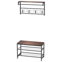 Set de repisa con ganchos y zapatero