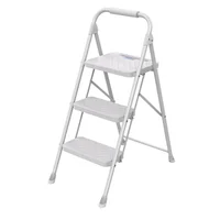 Escalera tijera metal 92 cm 150 kg 3 escalones WK2216