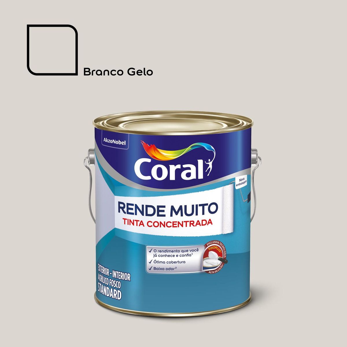 Rende Muito Branco Gelo 3,2L Coral, marca Coral - Foto Principal