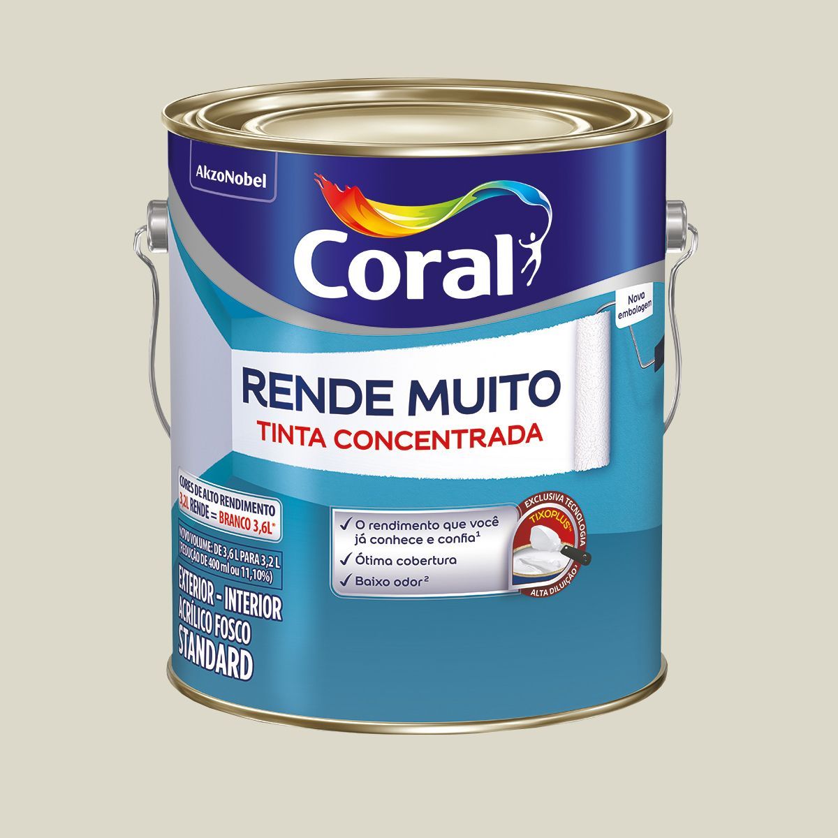 Rende Muito Branco Gelo 3,2L Coral, marca Coral - Foto 2