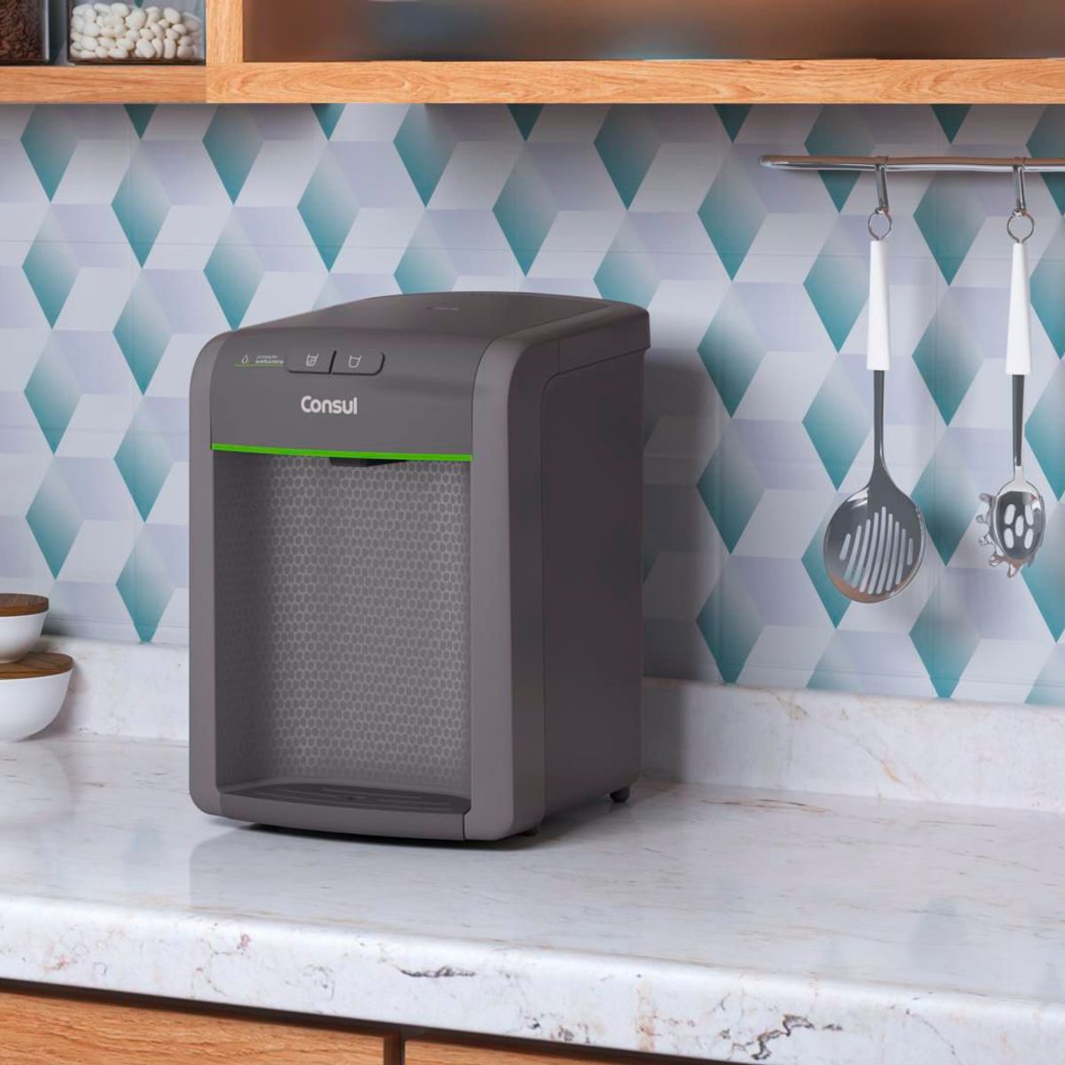 Purificador de Água Refrigeração Elétrica Cinza Consul, marca Consul - Foto 2