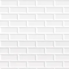 Revestimento Esmaltado Branco Tijolo Gi 32x58cm Incopisos