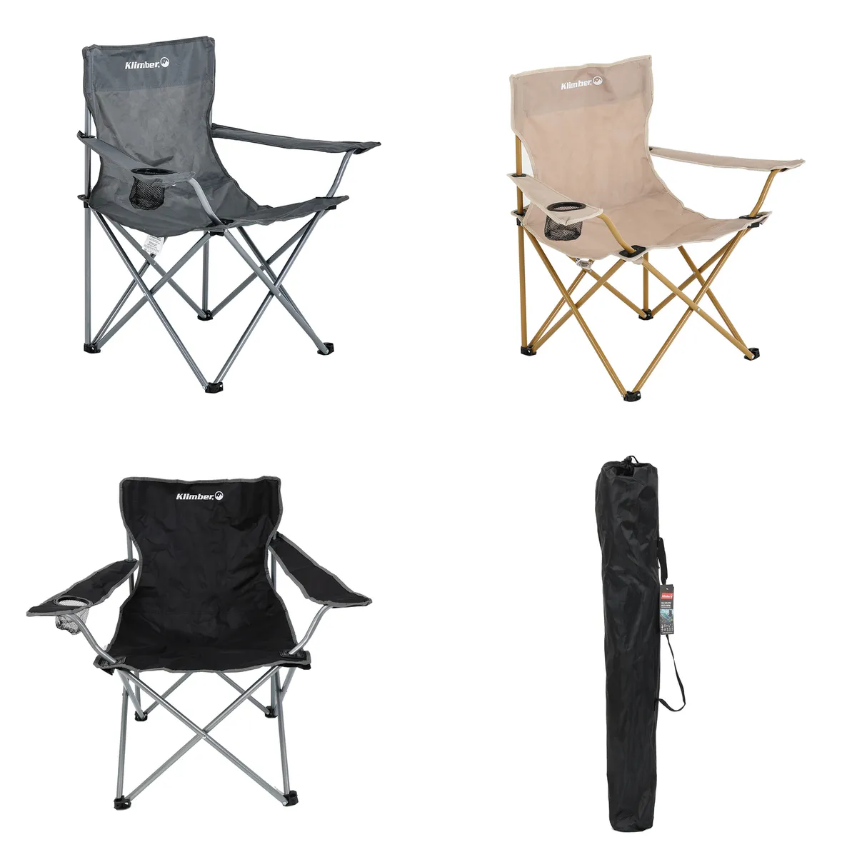 Cadeira de Acampamento com Suporte para Braço, marca Klimber - Foto Principal