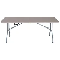Mesa Dobravel Taupe 180cm Just Home Collection
