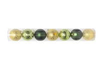 Conjunto  De Esfera 8Cm 7Un Dor Vd Noel