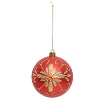 Esfpera 8Cm Rj Flor Noel