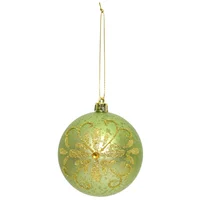 Esfpera 8Cm Verd Flor Noel