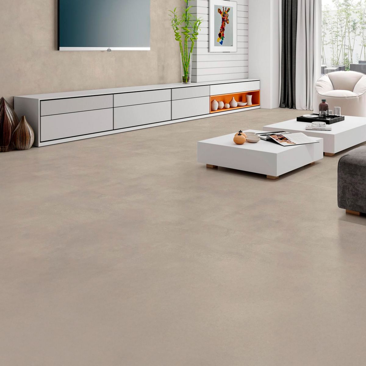 Porcelanato Acetinado Retificado Urban Cinza Interno 91X91cm Caixa 2,48 m² Savane, marca Savane - Foto Principal