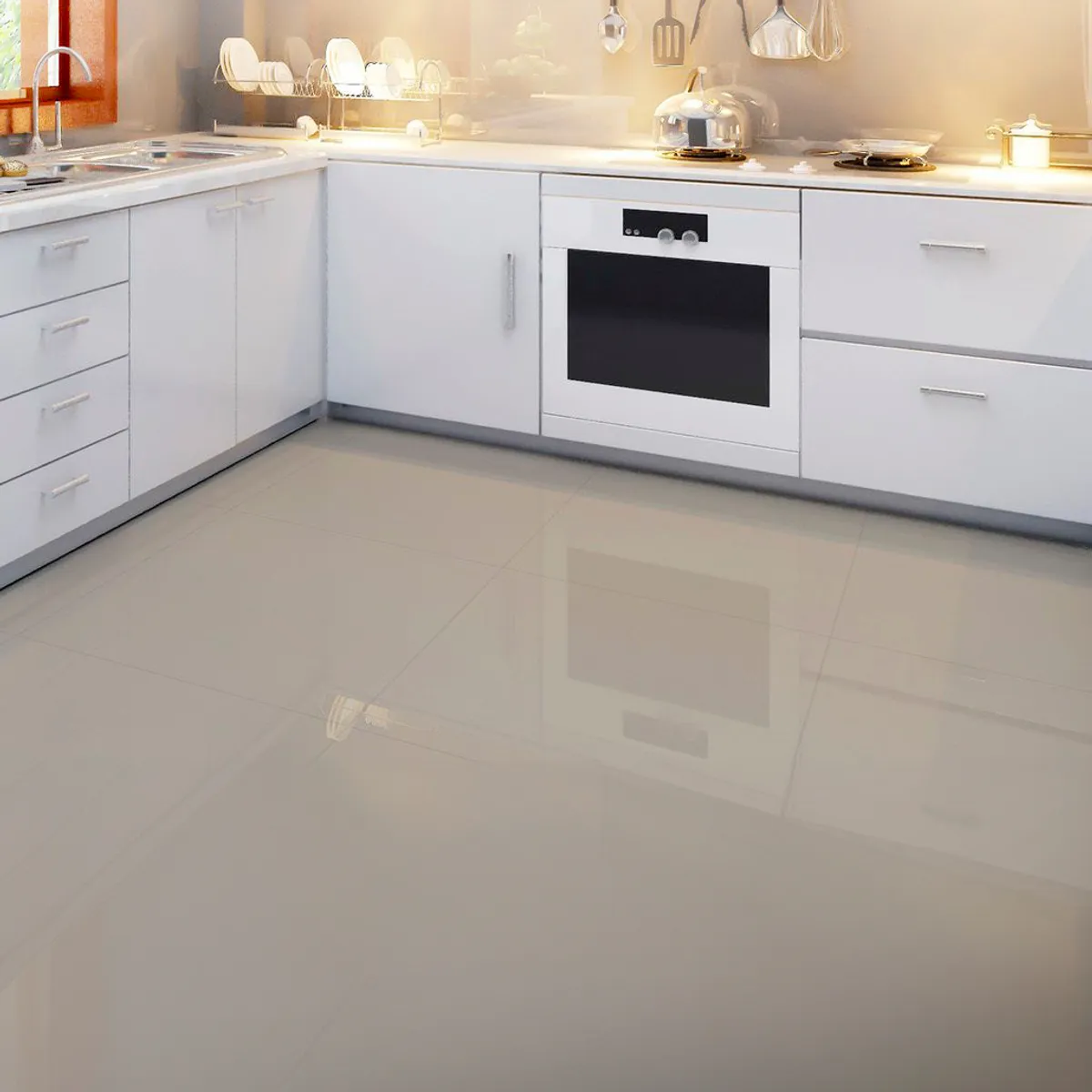 Porcelanato Avorio Polido 62x62cm Caixa 2,66m² Delta, marca Delta - Foto Principal