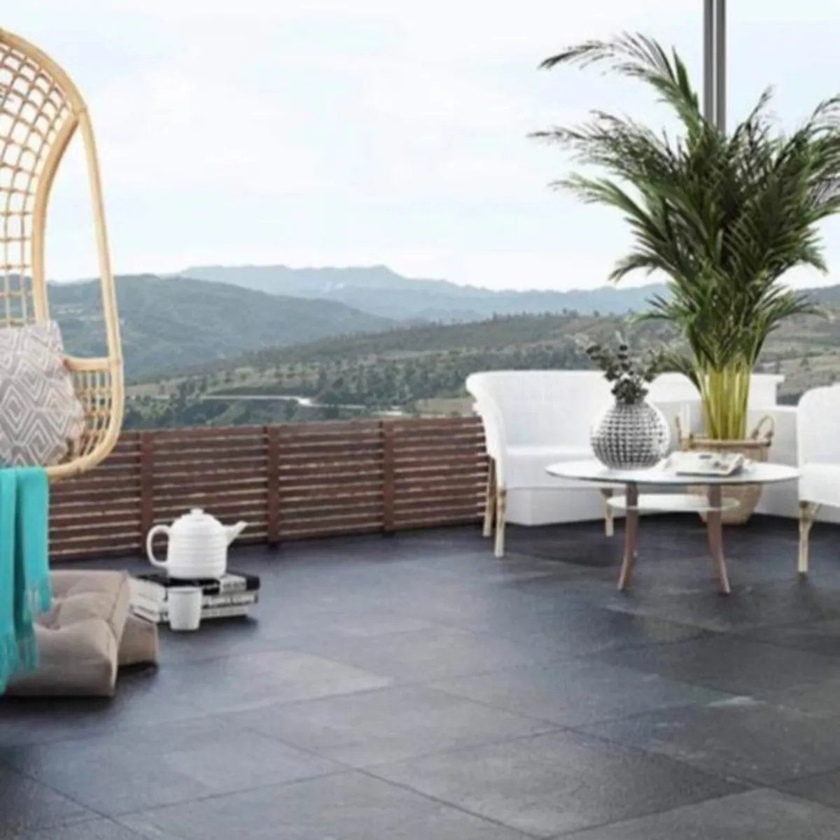 Pedra Ardosia Preto 40x40 Am 0,96, marca Axm - Foto 2