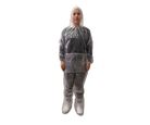 Conjunto de Polietileno Transparente com Elástico, Capuz e Bota