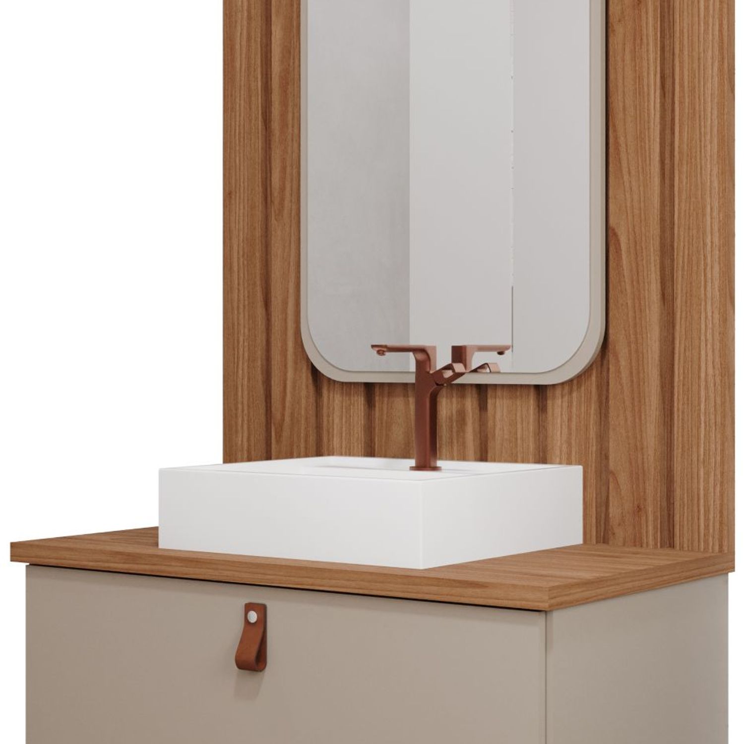 Armário Milano 80cm Cappuccino Freijó MGM | Sodimac