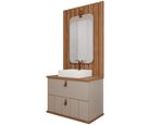Gabinete para Banheiro Milano 60cm Freijó/cappuccino Mgm